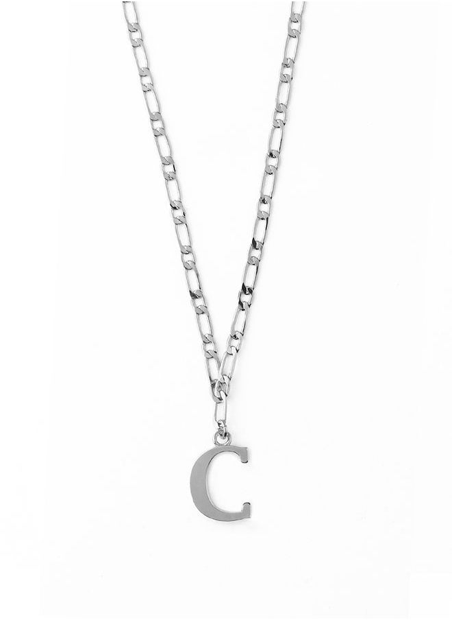 ORELIA LONDON Initial C Figaro Chain Necklace  - Image 1