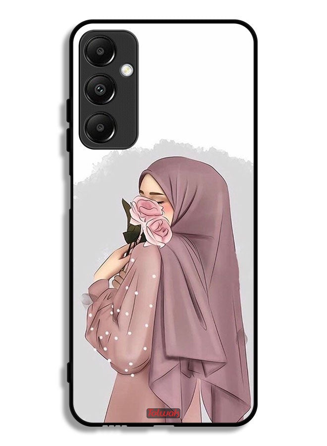Tolwak Samsung Galaxy A05s Protective Case Cover Holding Roses Girl Art - Image 1