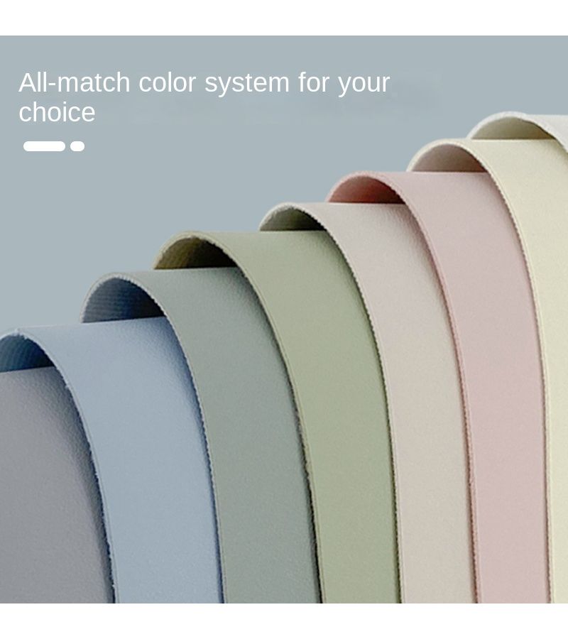 Dark Green 17.72 35.43 Inch Desk Mat Writing Pad Student Study Desk Pad Mouse Pad PVC Laptop Skin Pad - Image 4