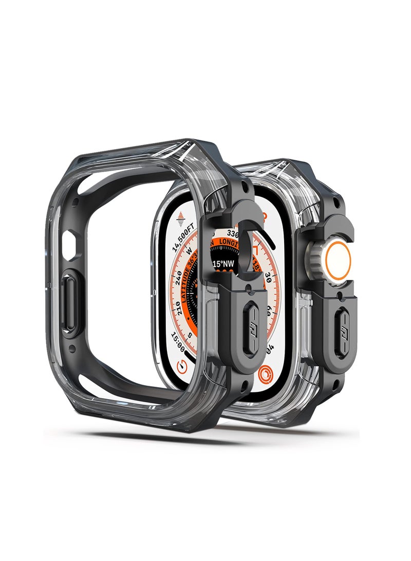Excefore Watch Protective Case Compatible Apple Watch Ultra 49mm, Heavy Duty Rugged Soft TPU Case, NO Screen Protector Cover Frame for Apple Watch - Image 1