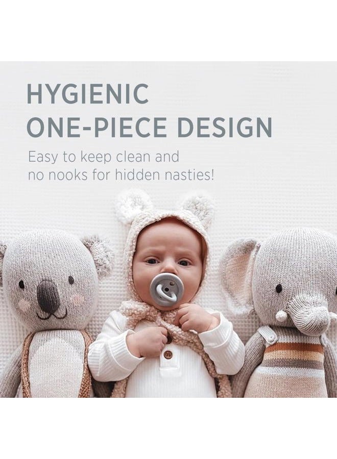 Hevea BumiBÃƒ©bÃƒ© Round Pacifiers 2-Pack 0-3 Months (Rose & Sage) - Image 5