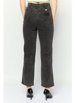 Wrangler Women Regular Fit Washed Denim Jean, Black  - Image 4