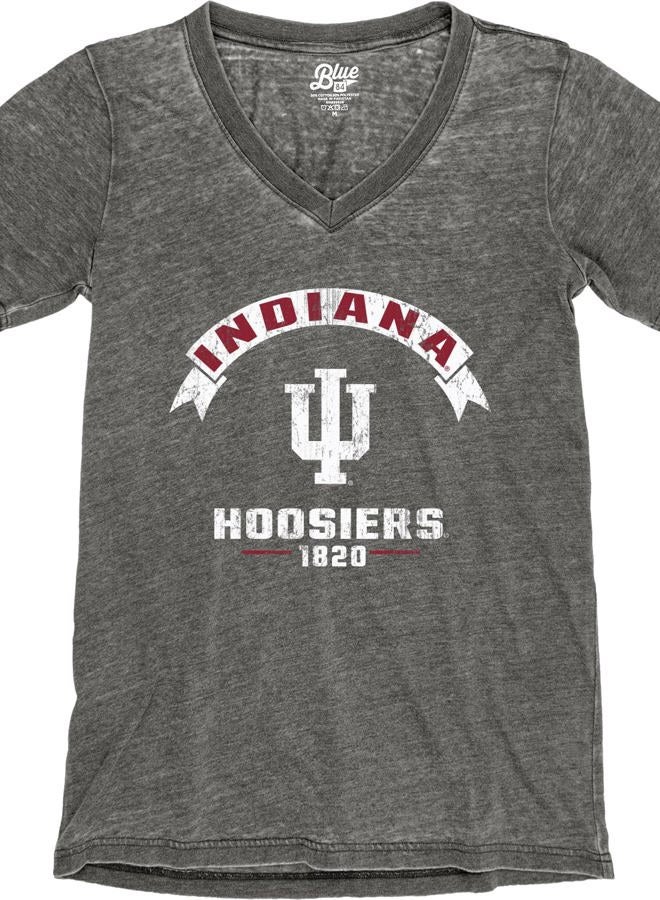 Blue 84 Women's Standard NCAA Officially Licensed T-Shirt Burnout Vintage Scholar, Team Color - Image 4
