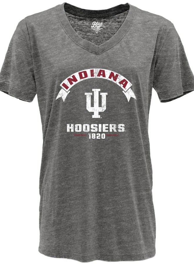 Blue 84 Women's Standard NCAA Officially Licensed T-Shirt Burnout Vintage Scholar, Team Color - Image 3