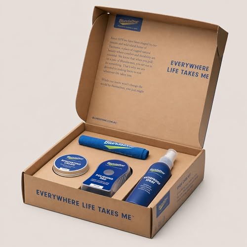 Blundstone Shoe Care Kit for Leather Boots – Includes 50ml Renovating Cream, Buffing Cloth, 125ml Waterproof Spray and Polishing Pad – Footwear Conditioner, Surface Guard & Polish Solution, Rustic - Image 2