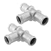 BDFHYK eMagTech 2Pcs Car Coolant Heater Hose Adapter 34 x 34 x 34 TPiece Hose Connectors for Car Coolant or Heater Pipe - Image 2