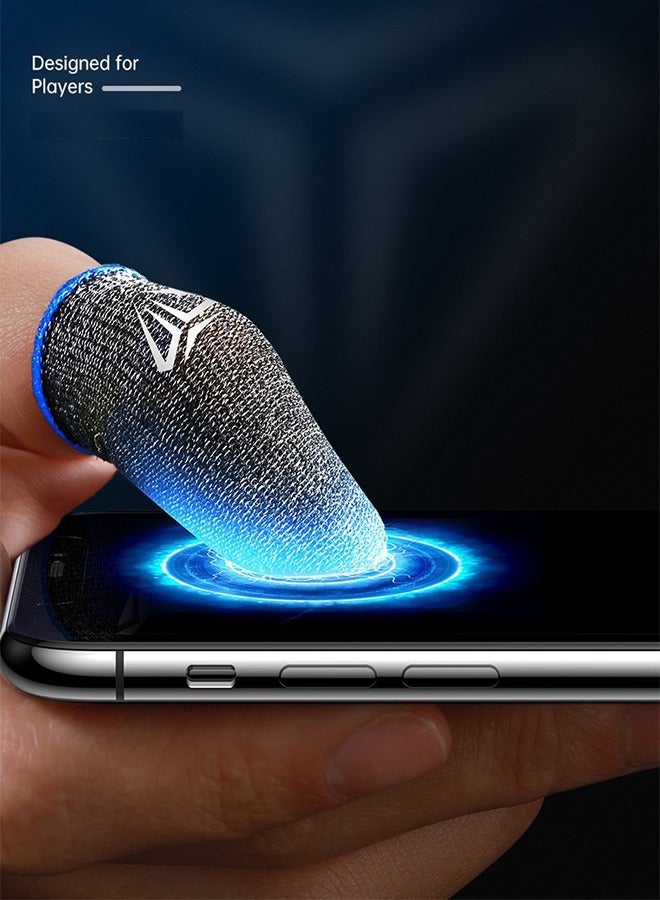 Beauenty 1 Pair Mobile Game Touch Screen Finger Sleeve Super Highly Sensitive Feelers Smooth Operation Sweat Absorbing Odorless Breathable Seamless Finger Sleeve For Pubg And Much Other Games Play - Image 4
