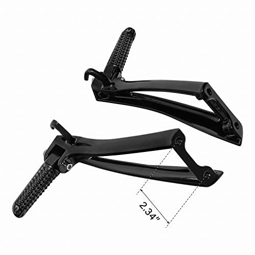 TCMI Motorcycles Black Rear Passenger Foot Pegs Rest Bracket Fit for Yamaha YZF-R6 YZF R6 2006-2016 2015 - Image 4