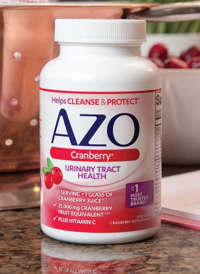 AZO Urinary Tract Health Cranberry Supplement - 100 Softgels - Image 2