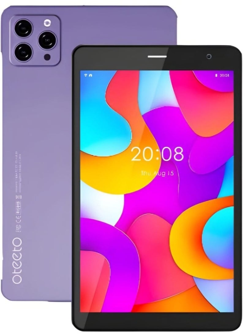 Oteeto K9 5G Android Tablet With 8.0 Inch Display 8GB RAM 512 GB ROM Purple (Latest version)  - Image 1