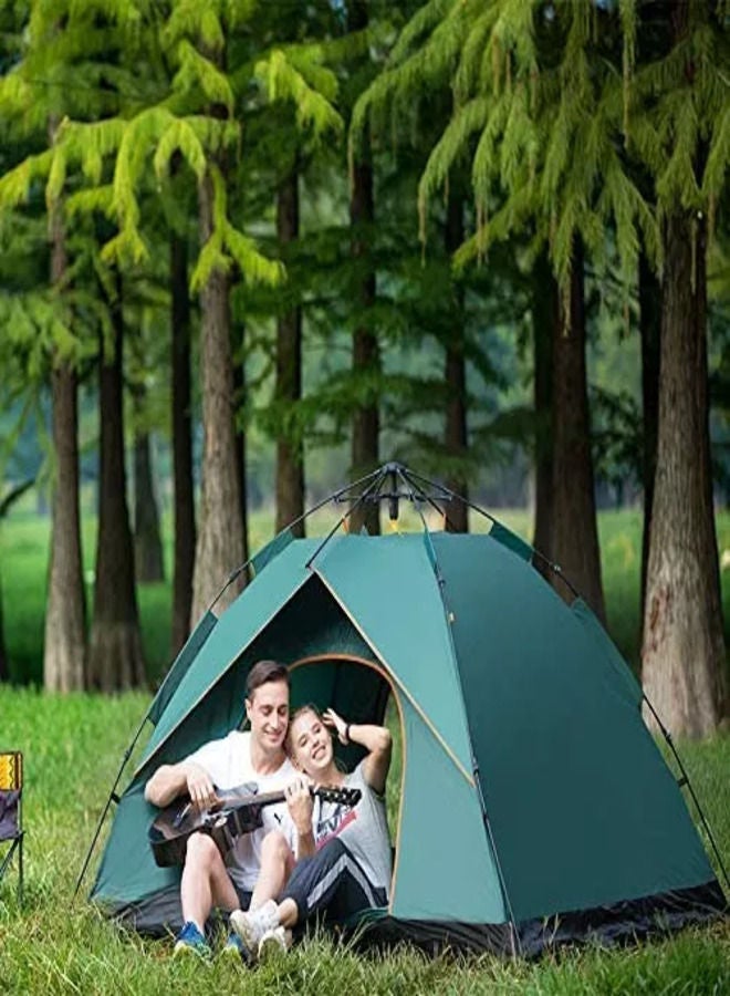 WALL BEAUTY Camping Tent Automatic Pop Up 4 People Shelter Outdoor Traveling Hiking Portable Tent Ultralight Waterproof Camping Tent - Image 1