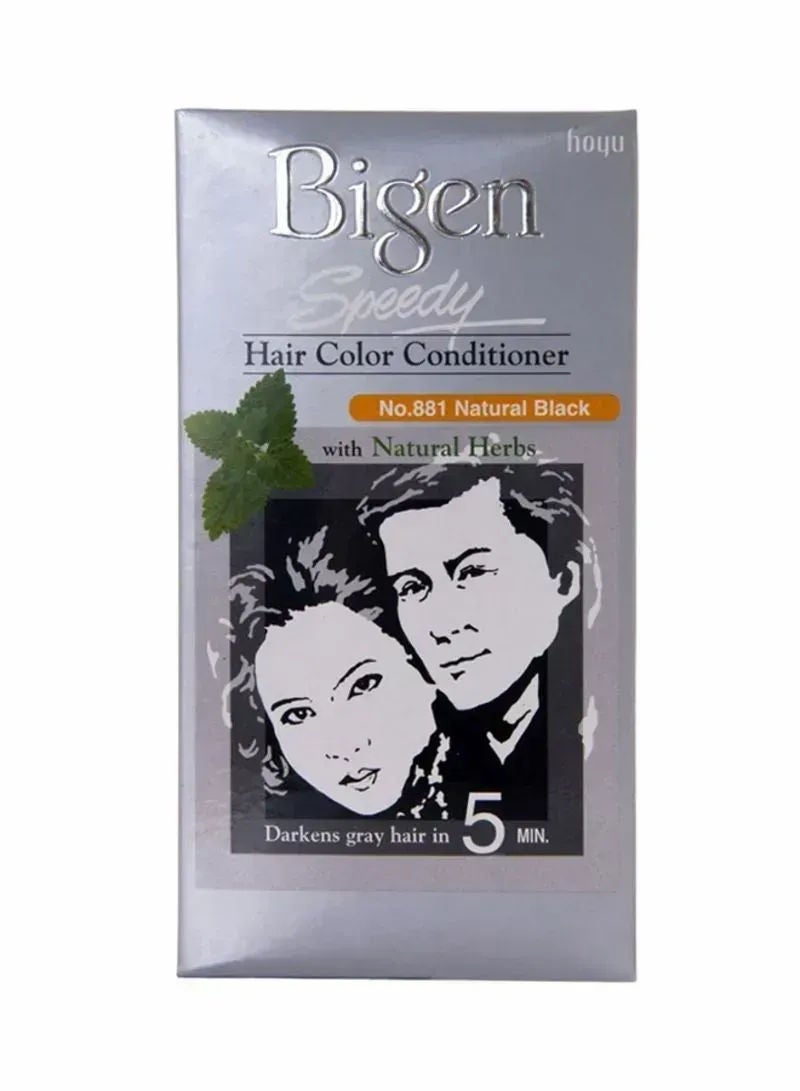 Bigen Speedy Hair Colour Conditioner, 881 Natural Black