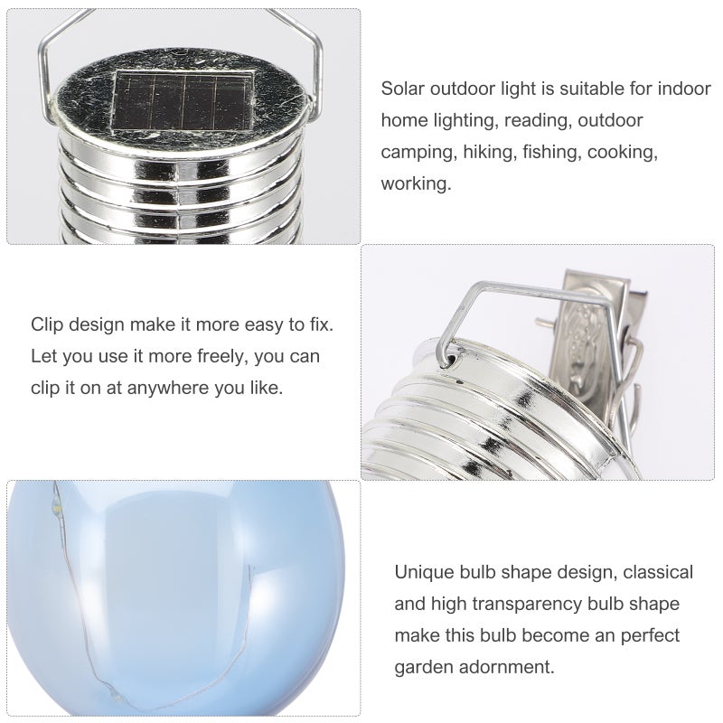 4pcs Solar Light Bulbs Outdoor Light Bulb for Garden Yard - Image 5