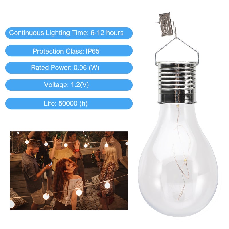 4pcs Solar Light Bulbs Outdoor Light Bulb for Garden Yard - Image 2