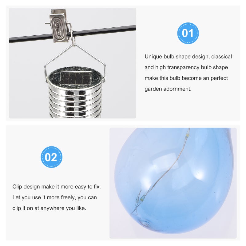 4pcs Solar Light Bulbs Outdoor Light Bulb for Garden Yard - Image 3