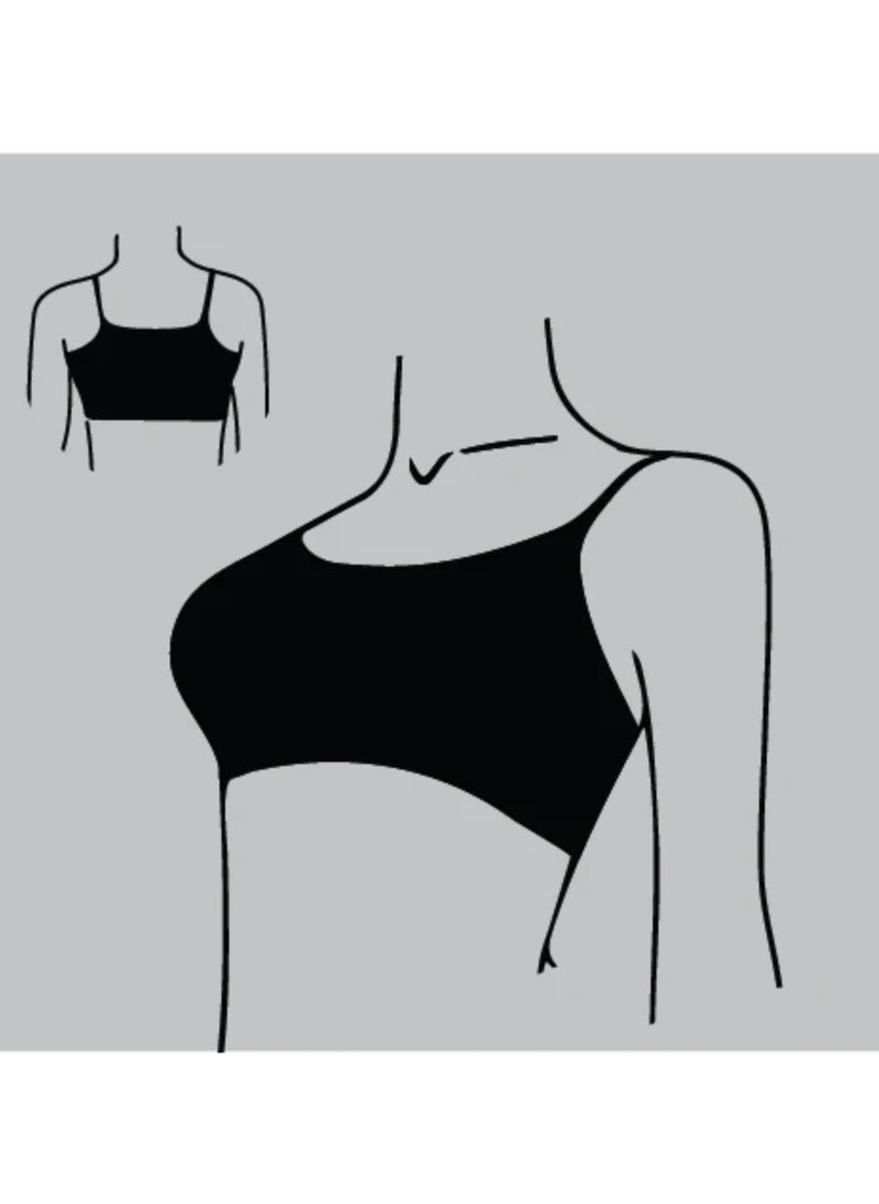 Milk - Thin Strap Cotton Non Padded Soft Bra - Image 1