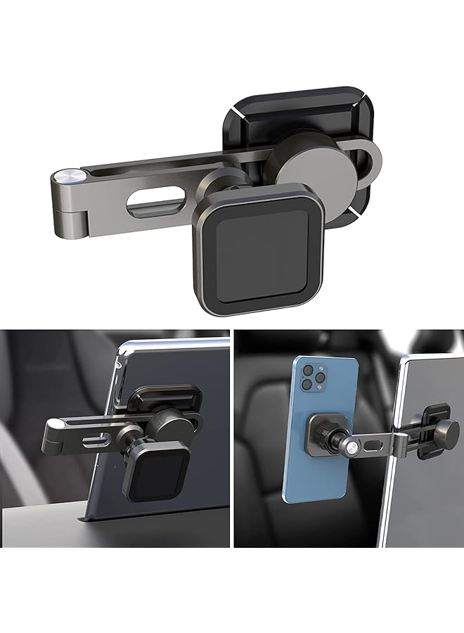 Excefore Car Magnetic Phone Holder Fit For Tesla Model 3/Y Auto Phone Mount Folding Hiddens Bracket Compatible With Magsafe Cellphone 360° Rotation Invisible Support Gift For Man Woman - Image 1