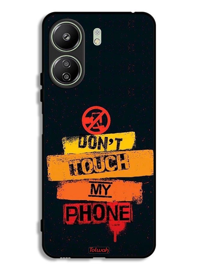 Tolwak Xiaomi Redmi 13C Protective Case Cover Do Not Touch My Phone - Image 1