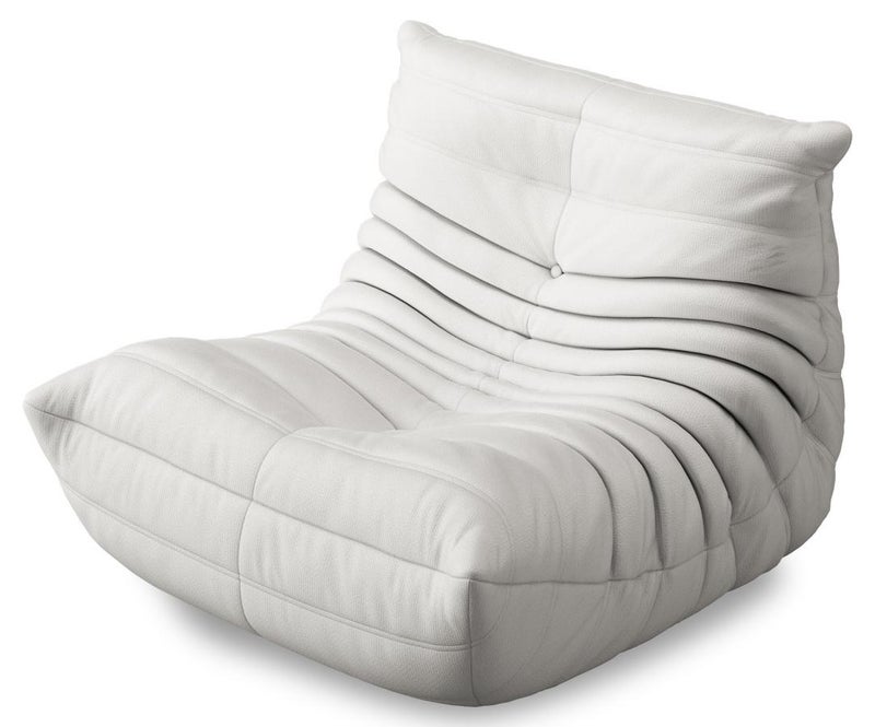 NEWLAN Recliner sofa Recliner sofa Suitable for living rooms and bedrooms Reclining sofa Comfortable dimensions: 100x85x75 cm White leisure sofa - Image 1