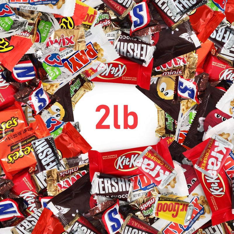 Assorted Chocolate Candy Mix - Individually Wrapped Chocolates - 2lb Bulk Variety Pack for Snacking, Sharing, and Gifting - Ideal for Home, Office, and Events - Image 3