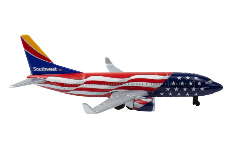 Daron Toy Airplane â€“ Southwest Freedom One Livery â€“ Die-Cast Metal Model Airplane with Plastic Parts, Officially Licensed Collectible Toy for Kids Ages 3+ - Image 1