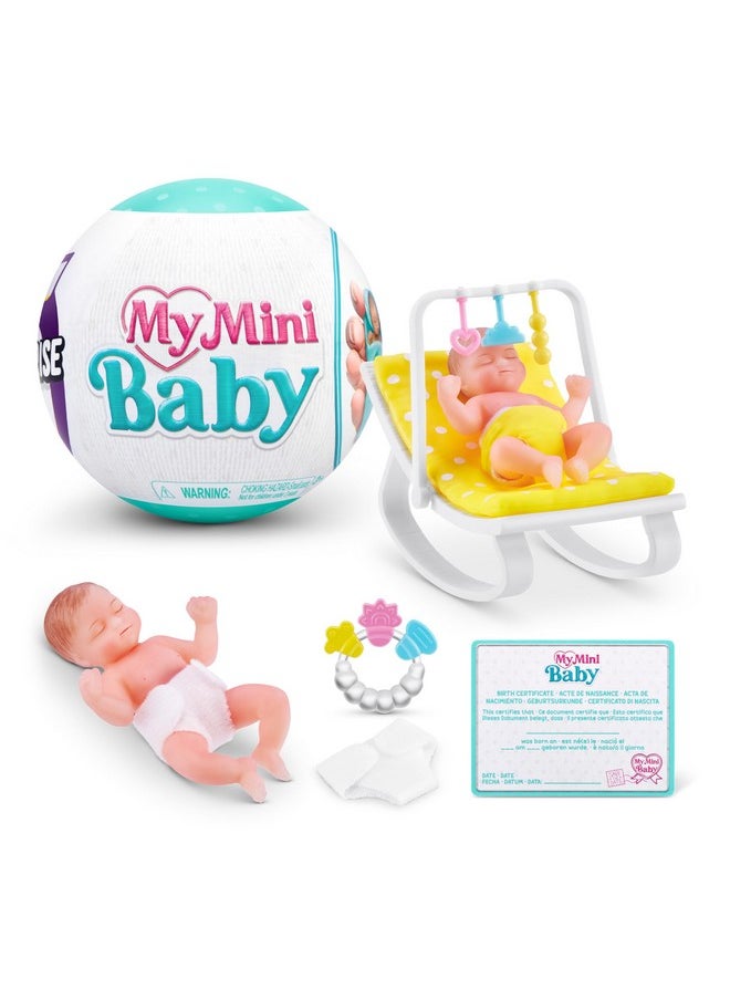5 Surprise My Mini Baby Series 1 By Zuru, Collectible Mystery Capsule, Toy For Girls, Realistic Miniature Baby, Playset And Accessories  - Image 5