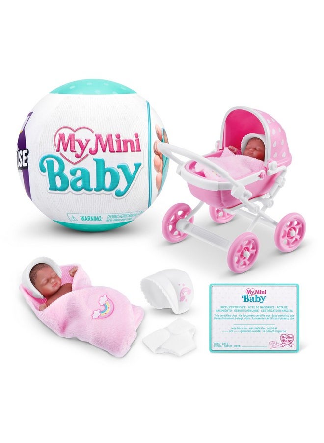 5 Surprise My Mini Baby Series 1 By Zuru, Collectible Mystery Capsule, Toy For Girls, Realistic Miniature Baby, Playset And Accessories  - Image 3