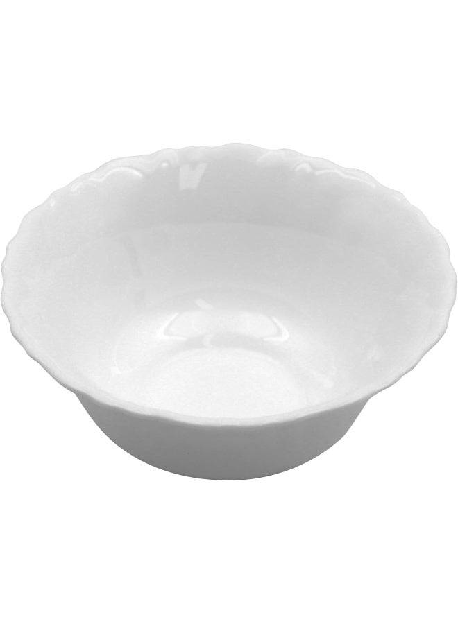 DELCASA Delcasa DC3301 Opalware Soup Bowl, 5-Inch Size, White - Image 1