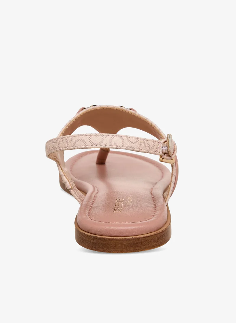 Celeste Pink Women Buckle Closure Strap Sandals for Women | Best Price UAE