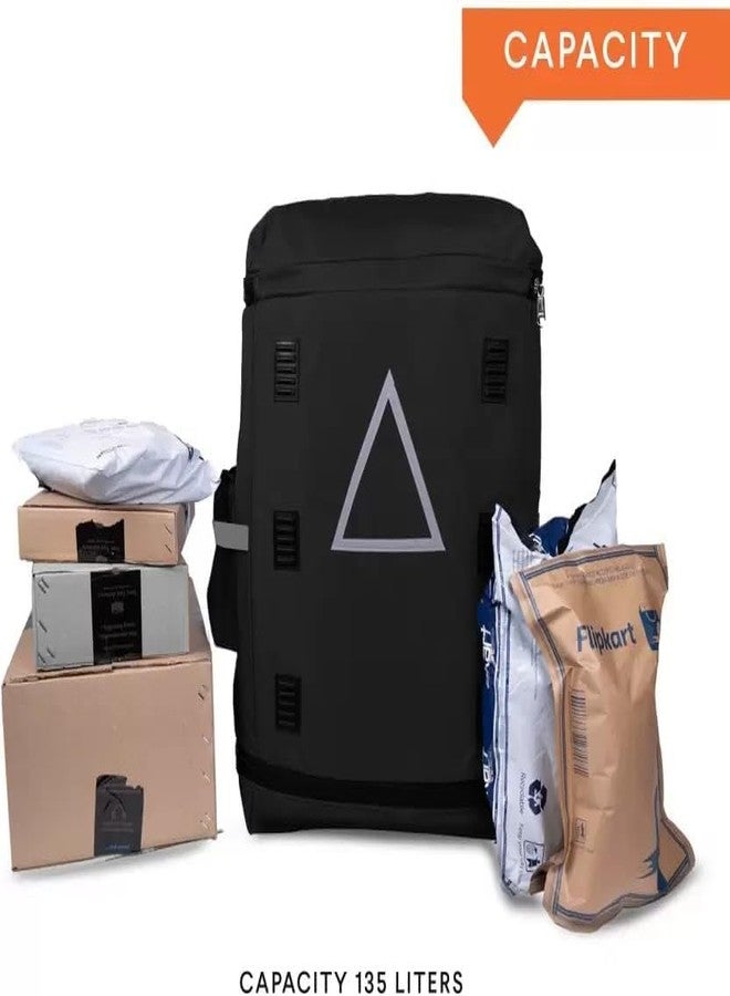 DAMONS Grocery Logistic E-Commerce Courier Carriage Delivery Backpack Bag 135 LTR (Black) - Image 5