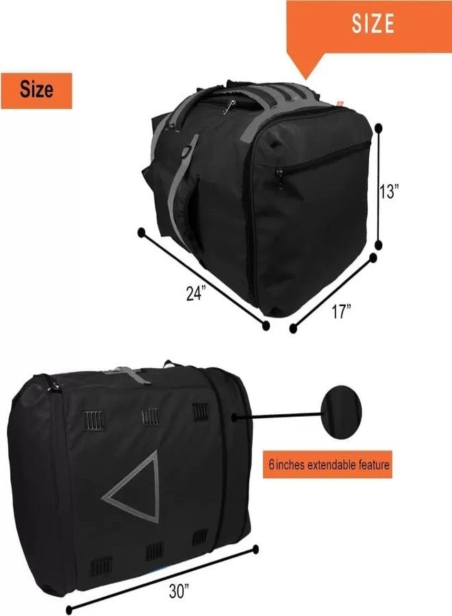 DAMONS Grocery Logistic E-Commerce Courier Carriage Delivery Backpack Bag 135 LTR (Black) - Image 2
