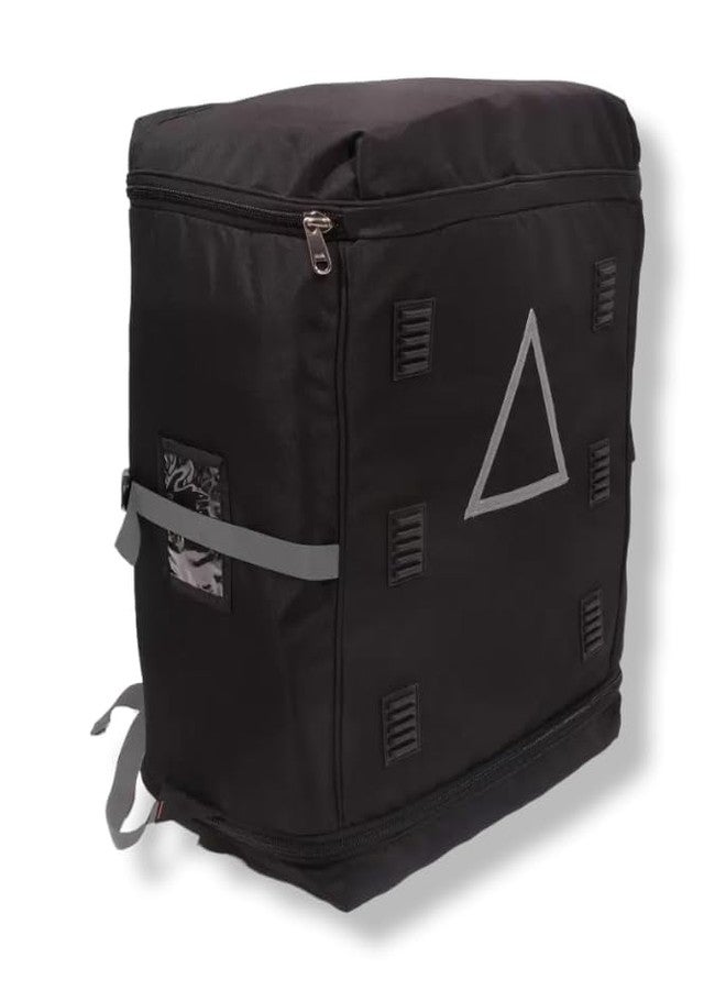 DAMONS Grocery Logistic E-Commerce Courier Carriage Delivery Backpack Bag 135 LTR (Black) - Image 1