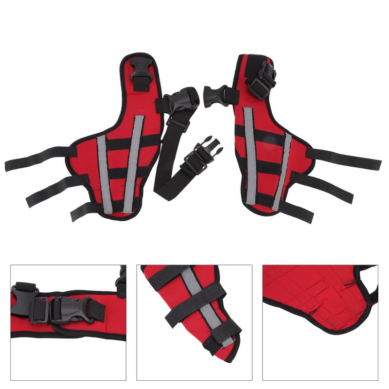 Dog Leg Brace Elastic Safe Shockproof Pet Knee Pads with Reflective Strips for Pets and Dogs S - Image 1