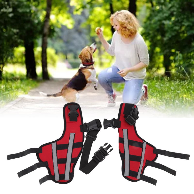 Dog Leg Brace Elastic Safe Shockproof Pet Knee Pads with Reflective Strips for Pets and Dogs S - Image 5