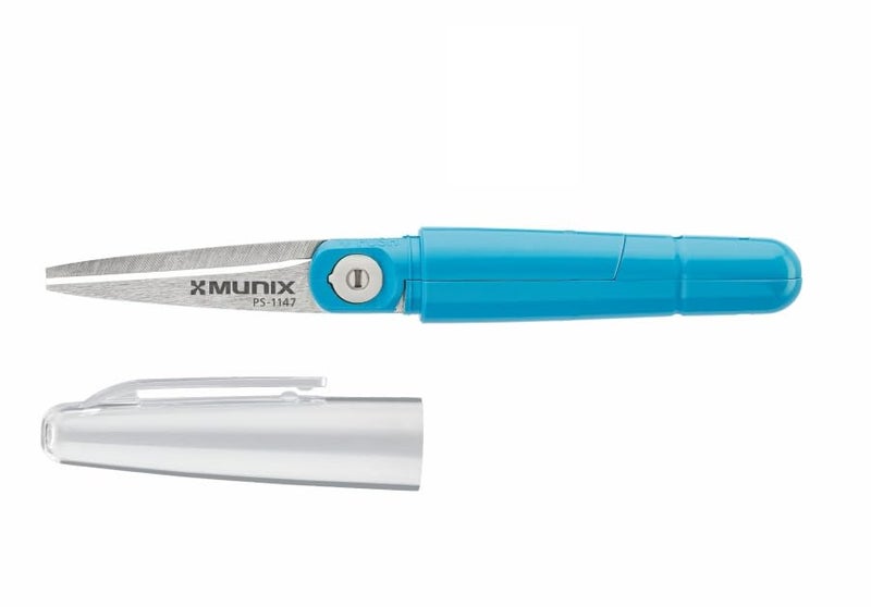 Munix Stainless Steel Scissors - PS-1147 Large Size for Home & Office Use | Kangaro No. 10 Metal Stapler | Kangaro No. 10 Pin Heavy Duty Steel Wire 2000 | Quick Loading Mechanism | Pack of 4 - Image 2