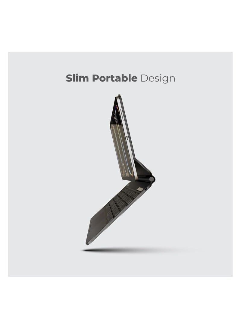 Blupebble Magic Folio with Trackpad Keyboard Eng/Arb for iPad Pro 13 Inch - Image 2