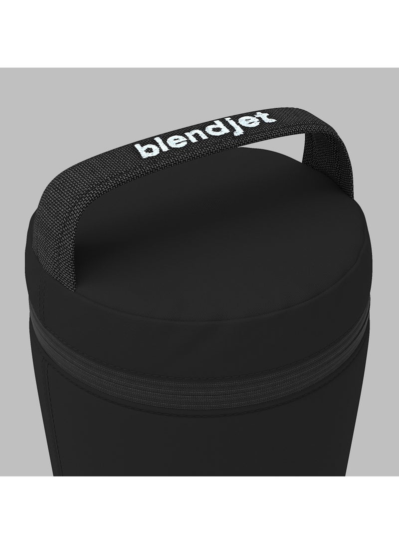 blendjet V2 Insulated Sleeve Accessory | for BlendJet V2 32oz XL Jar, Keeps Smoothies Cold for Hours, Portable w/ High Quality Materials, Leak Proof Nylon, Zippered Top Cover & Wrist Strap - Black - Image 3