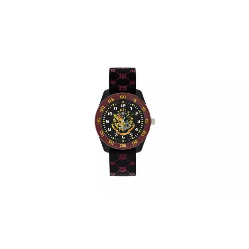 Disney Warner Bros. Harry Potter Time Teacher Analog Watch (Black/Burgundy) - Image 1
