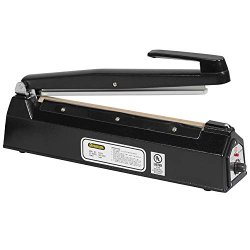 Aviditi Powerseal 12" Impulse Manual Heat Sealing Bag Machine for Closing Plastic Poly Bags and Tubing (1 Machine) - Image 1