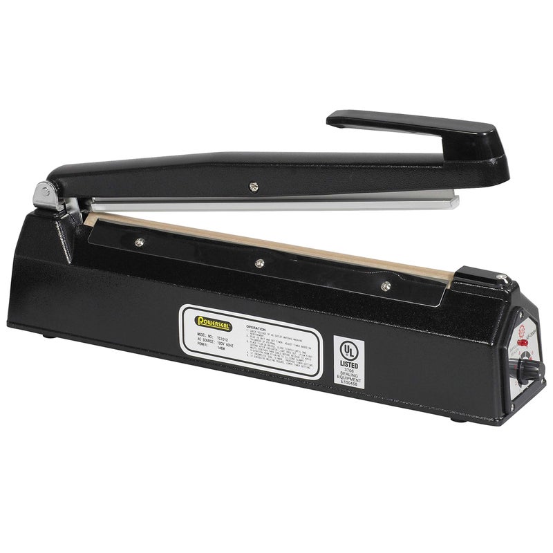 Aviditi Powerseal 12" Impulse Manual Heat Sealing Bag Machine for Closing Plastic Poly Bags and Tubing (1 Machine) - Image 2