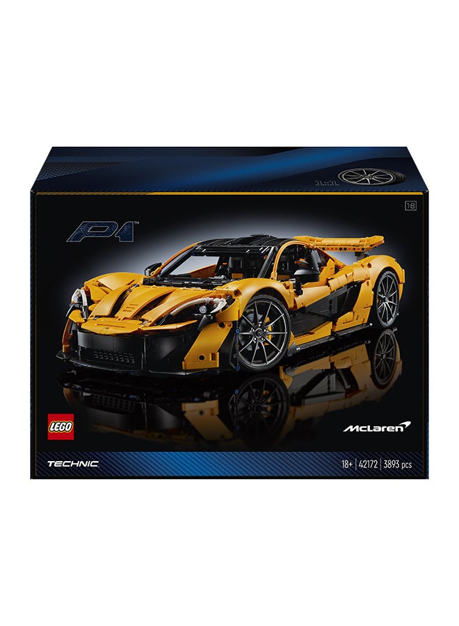 LEGO Technic McLaren P1 Model Car Set for Adults 42172 (Age 18+, 3893 Pieces) - Image 3