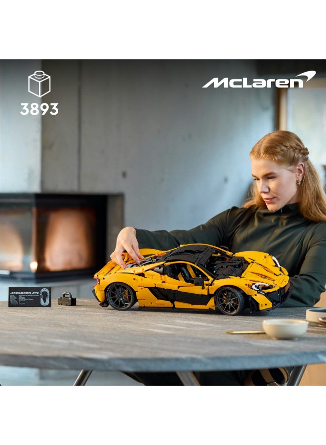 LEGO Technic McLaren P1 Model Car Set for Adults 42172 (Age 18+, 3893 Pieces) - Image 2