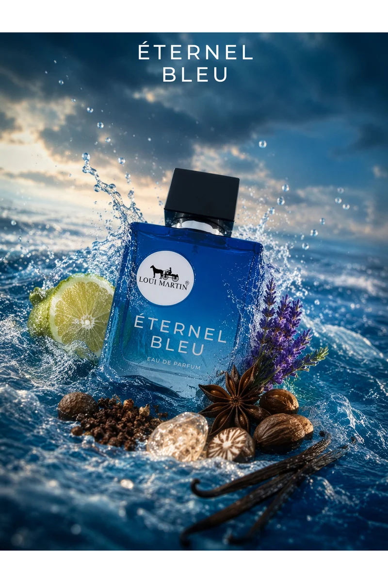 Loui Martin Eternel Bleu Eau de Parfum 100ml | Fresh & Elegant Blue Fragrance