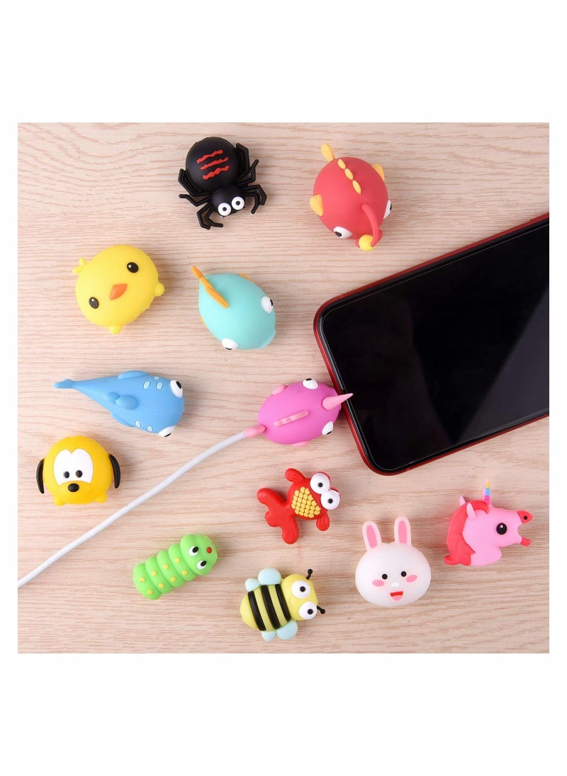 SYOSI - Cute Cable Protector 22Pcs Cable Saver Animal Charging Cable Buddies Cable Protect Sets Compatible for iPhone iPad Charger Cable Only - Image 1