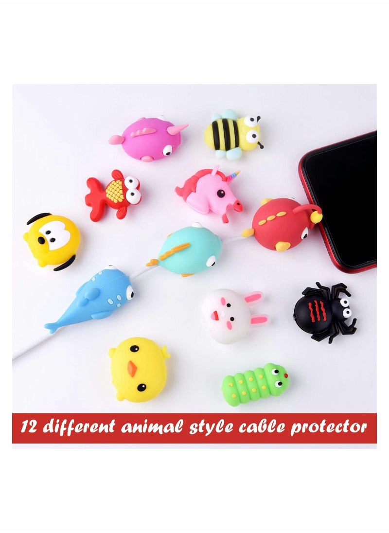 SYOSI - Cute Cable Protector 22Pcs Cable Saver Animal Charging Cable Buddies Cable Protect Sets Compatible for iPhone iPad Charger Cable Only - Image 1