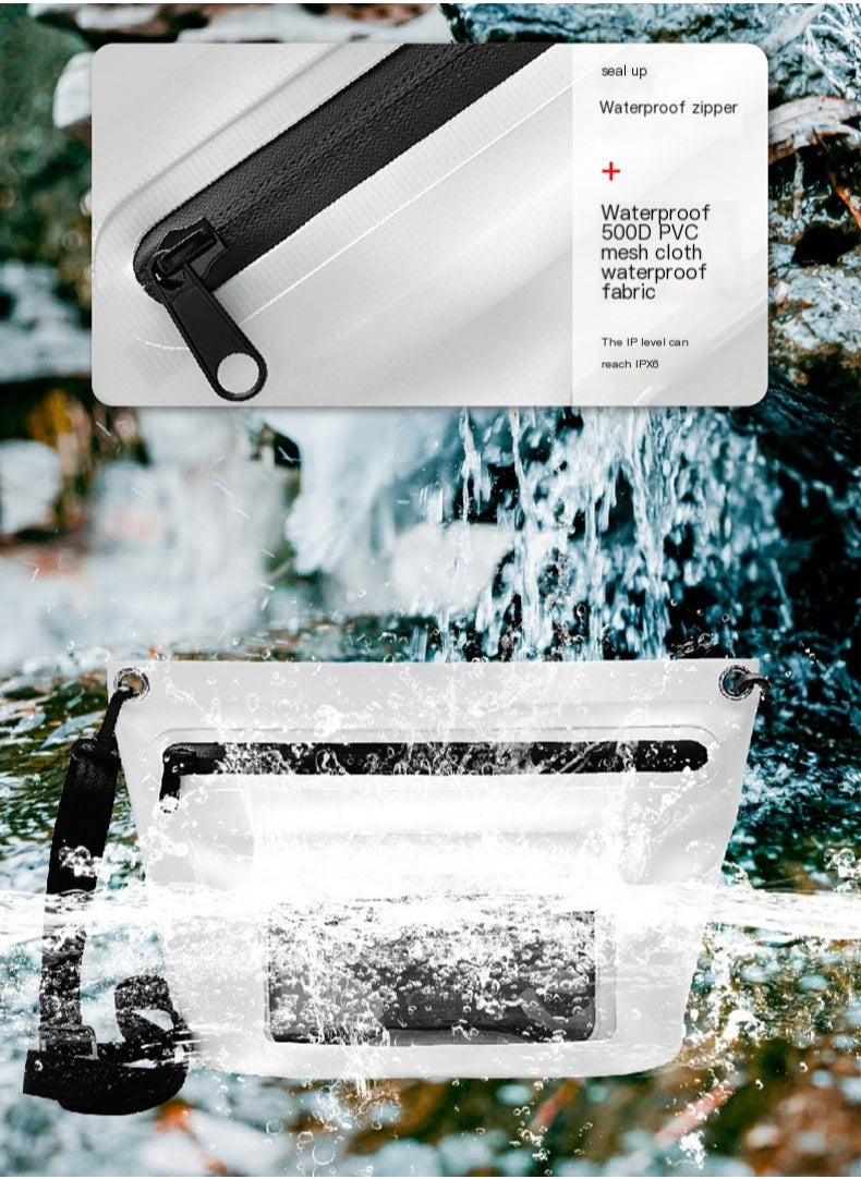 Generic Outdoor Waterproof Shoulder Bag Cell Phone Pouch Large Waterproof Phone Pouch Dry Bag  - Image 2