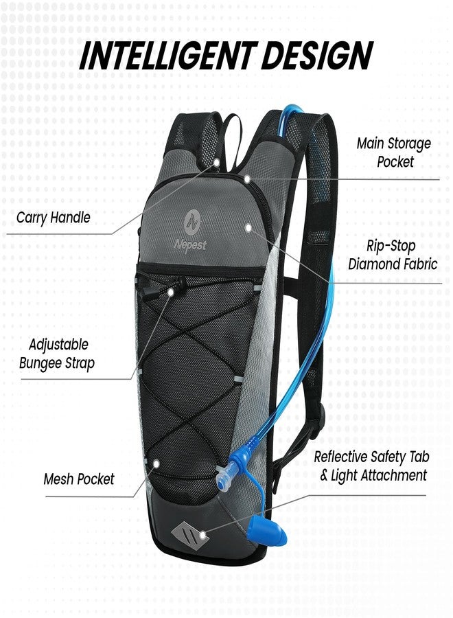Nepest Hydration Backpack with 2L Water Bladder Water Back Pack - Image 2