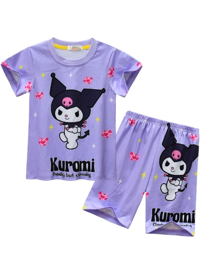 عام بيجاما كورومي ، بدلات خدمة منزلية قصيرة الأكمام للأطفال ، هدايا للعائلة والأصدقاء - Image 1