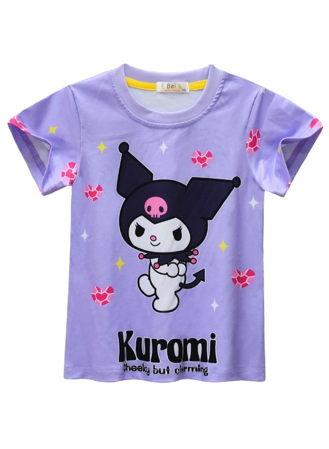 عام بيجاما كورومي ، بدلات خدمة منزلية قصيرة الأكمام للأطفال ، هدايا للعائلة والأصدقاء - Image 2