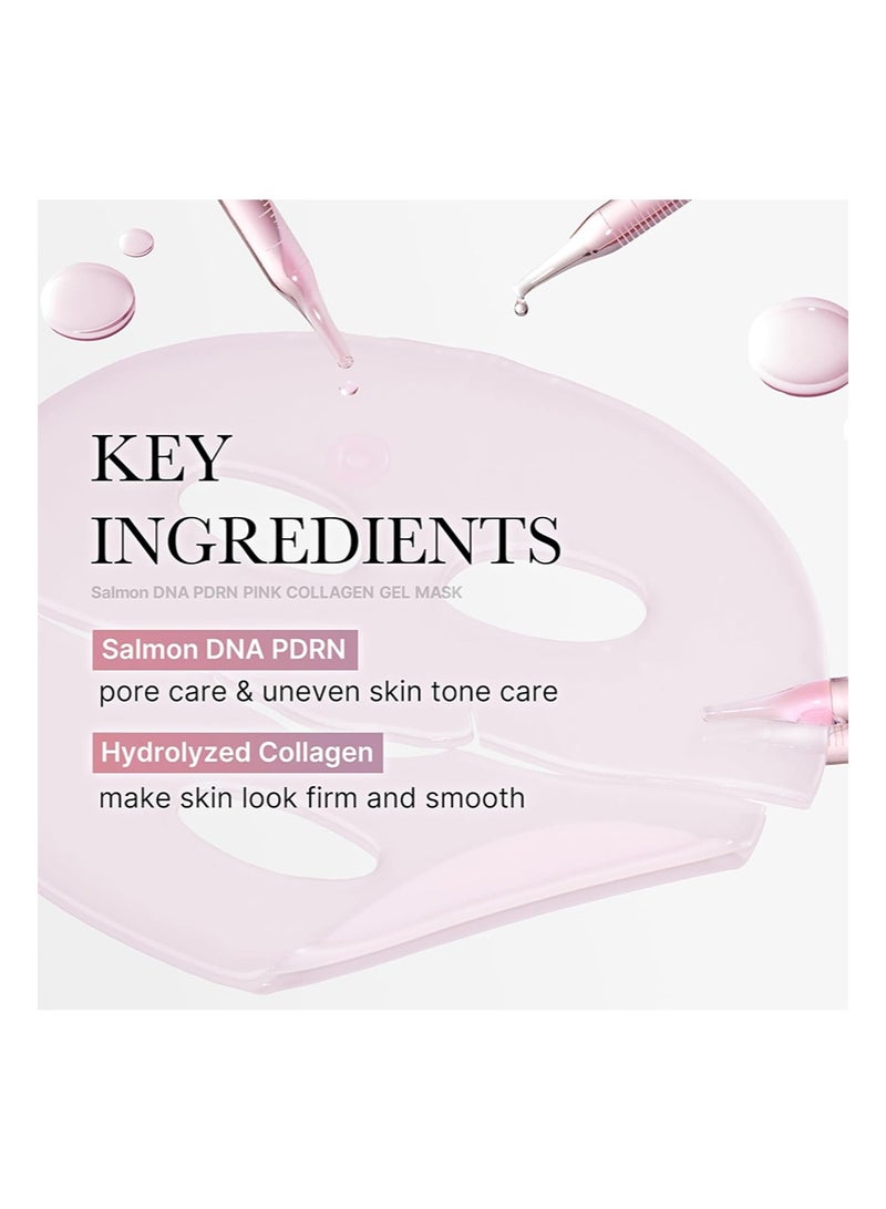 ميديكيوب مجموعة أقنعة جيلي متغيرة اللون من ميديكيوب لبشرة غير متساوية اللون وإشراقة مشرقة: قناع جيلي وردي بالكولاجين من حمض السلمون PDRN (4 قطع) وقناع جيلي ذهبي فاتح بالكركم وحمض الكوجيك (4 قطع) - Image 5